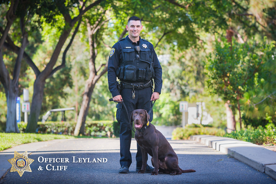 Officer Leyland and K-9 Cliff